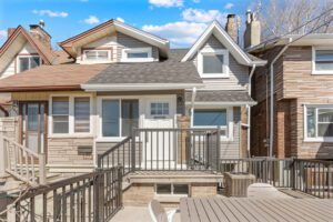 North-facing backyard at 1370 Davenport Rd, fully fenced with lush greenery—ideal for kids, pets, entertaining, or summer BBQs.