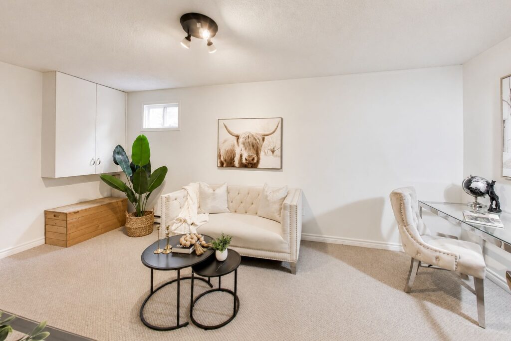Additional living space and rec room at 2108 Lakeshore Road West Oakville