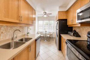 Kitchen at 2108 Lakeshore Road West in South Oakville