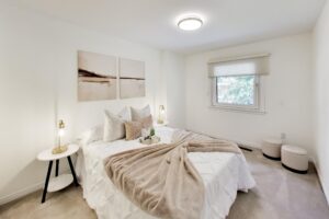 Bright second bedroom with window and closet at 22 Crossbow Crescent in Pleasant View, Toronto