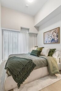 Secondary bedroom at 10 Graphophone Grove #702, Toronto
